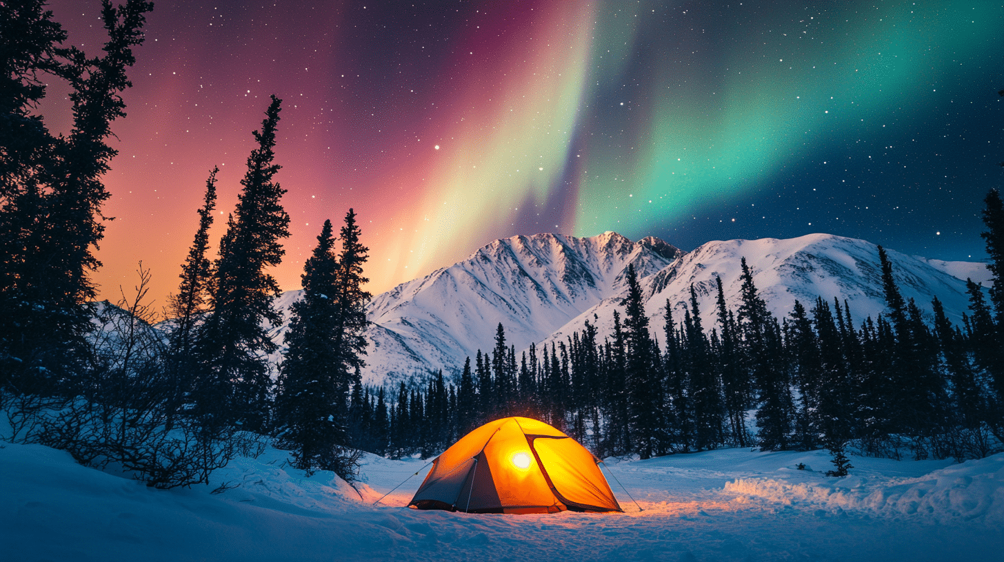 Camp Under the Northern Lights for Free