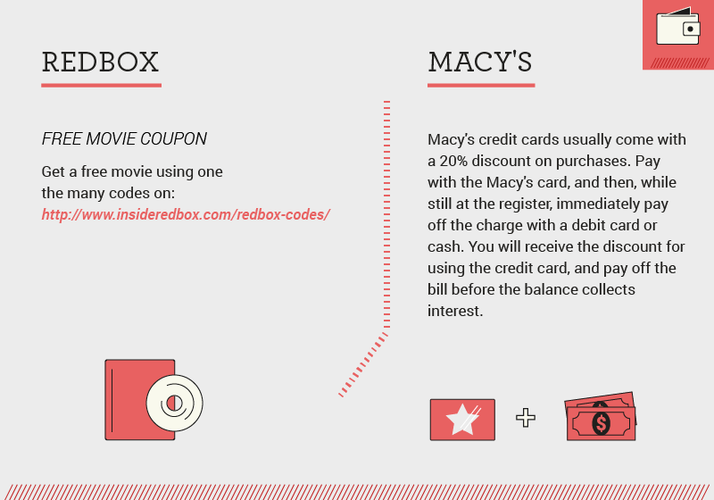 Retail store sale price tags 7 - Redbox & Macys
