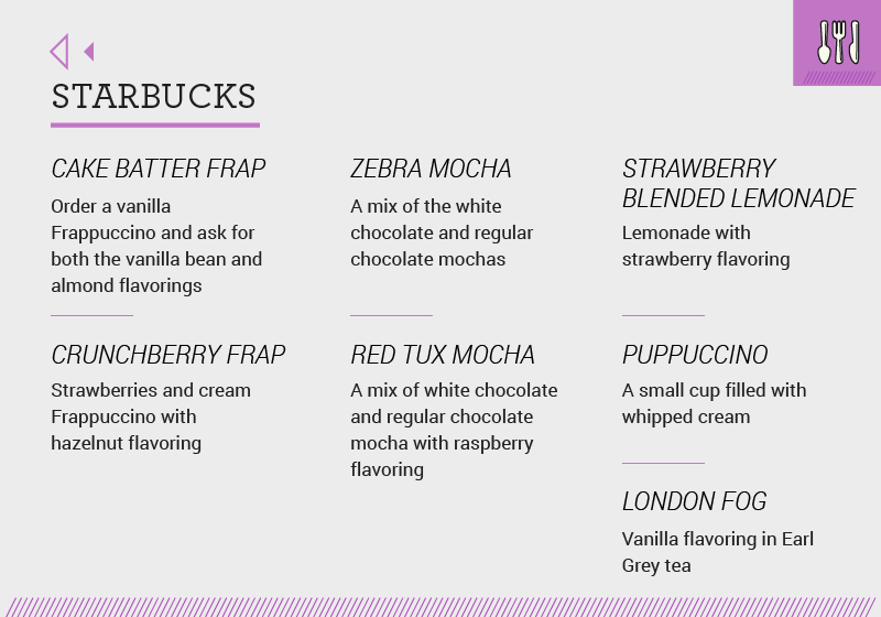 Secret menu items - Starbucks 2